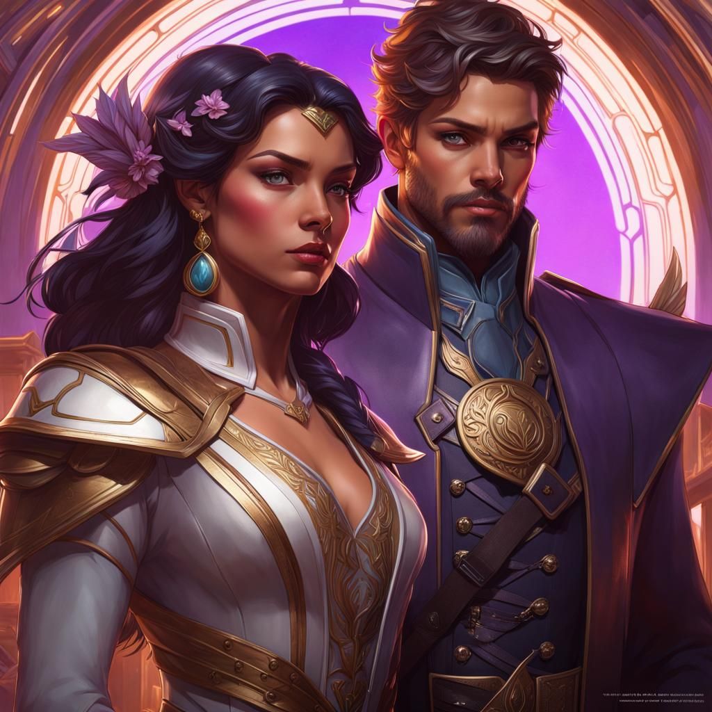 Xaden Riorson and Violet Sorrengail Portrait