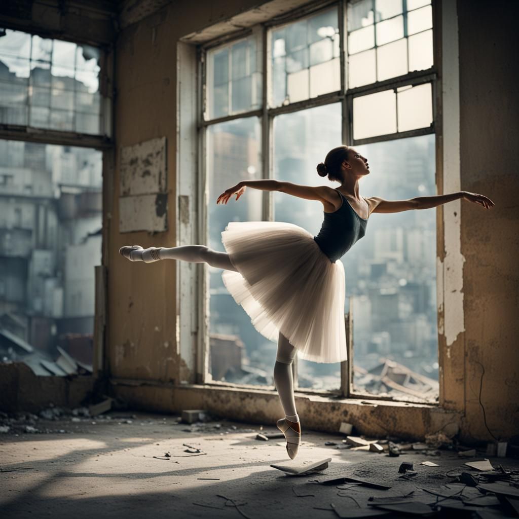 Ballerina in Surreal, Fragmented Reality: Lo-Fi Photography