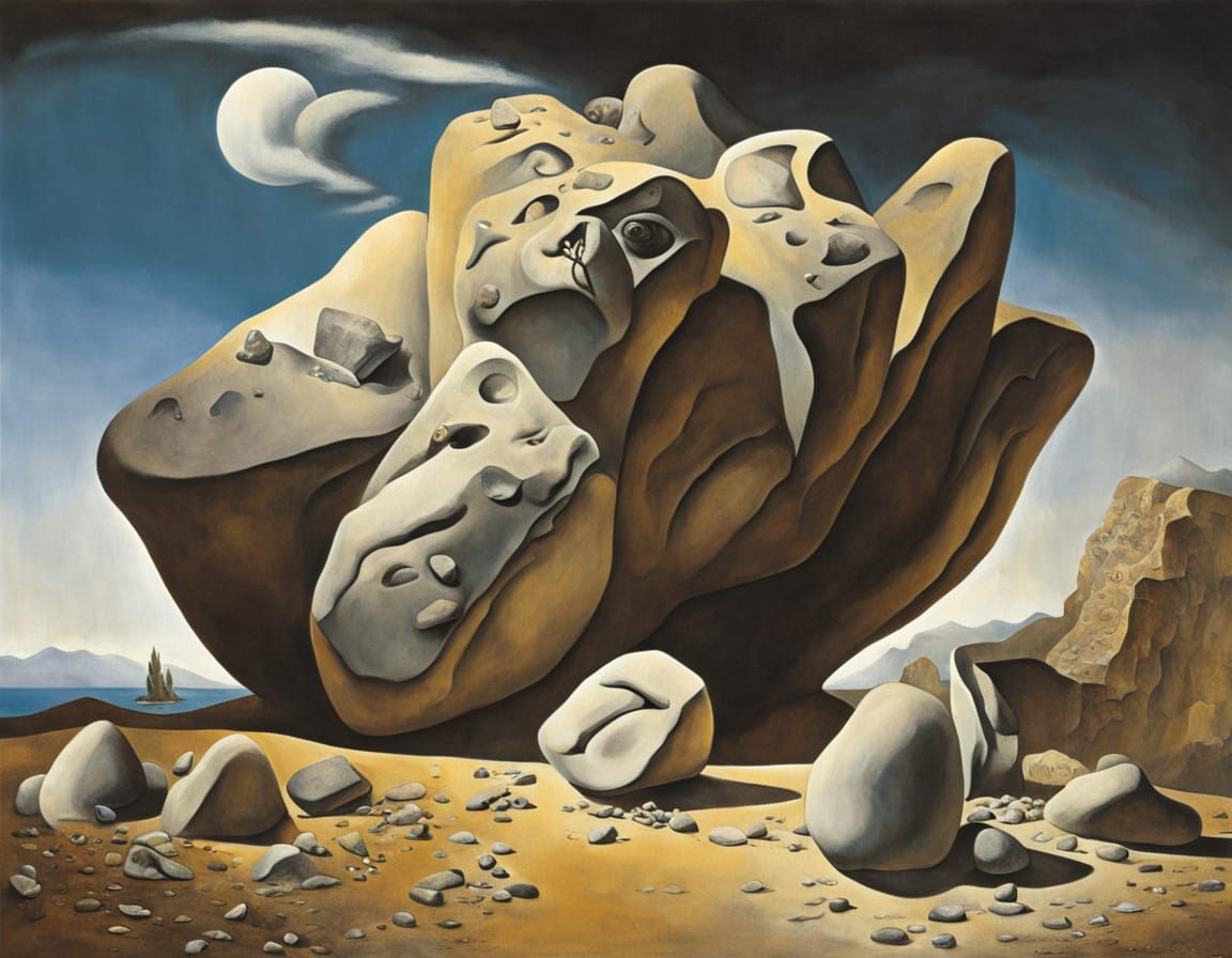 Surreal Rocks Symbolism Inspired by Dali