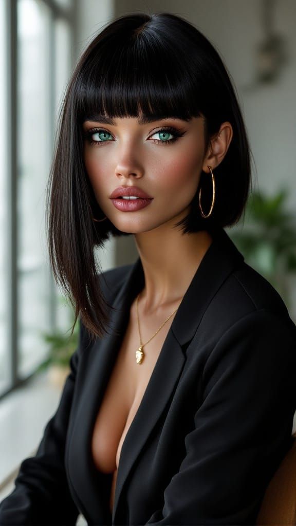 Elegant Woman in Modern Luxury Attire
