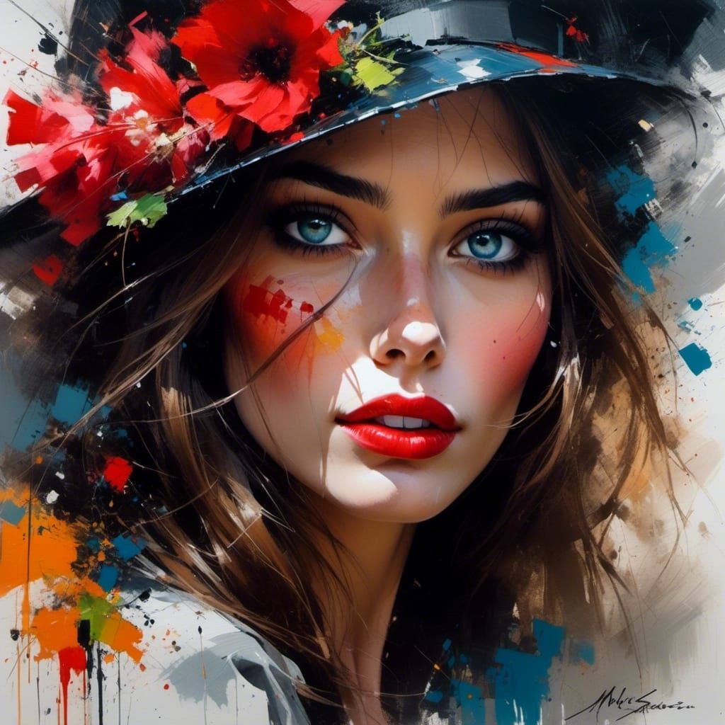 Mysterious Beauty Portrait as Speedpaint Cover Art