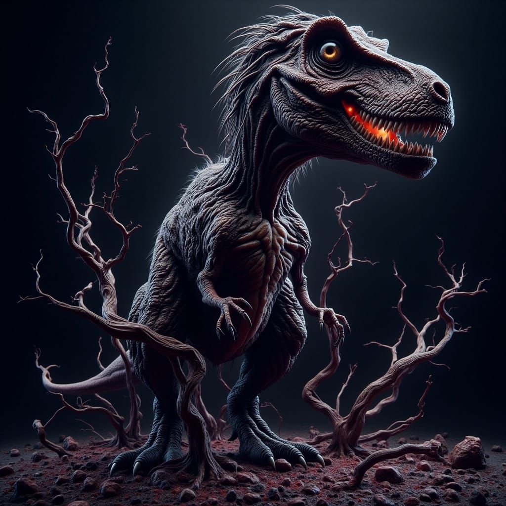 <lora:-Lunatic-:1.0> T REX