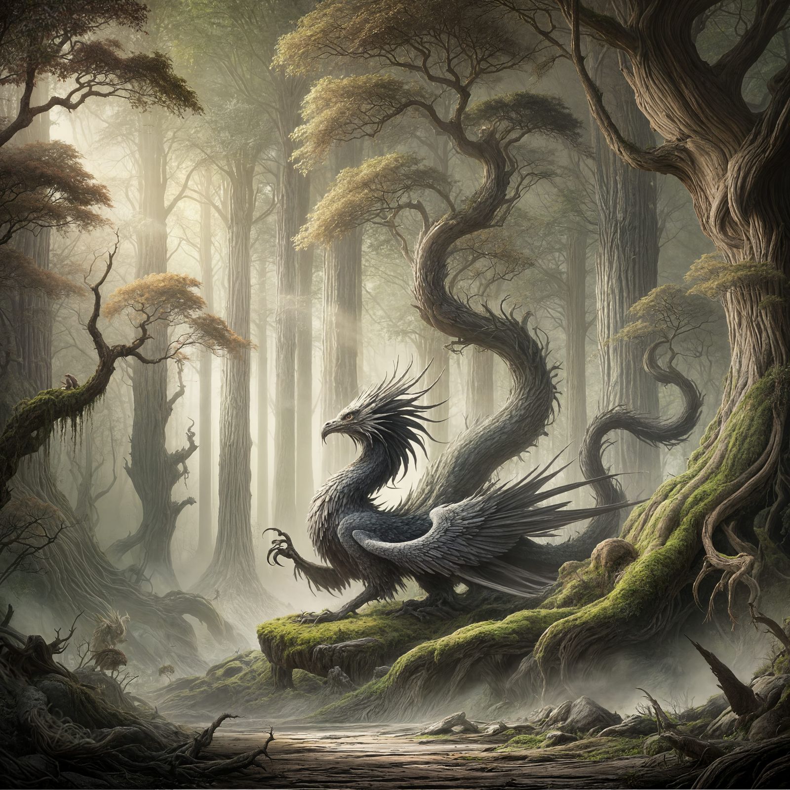 Whispers of Ancient Myth in Muted, Gothic Splendor