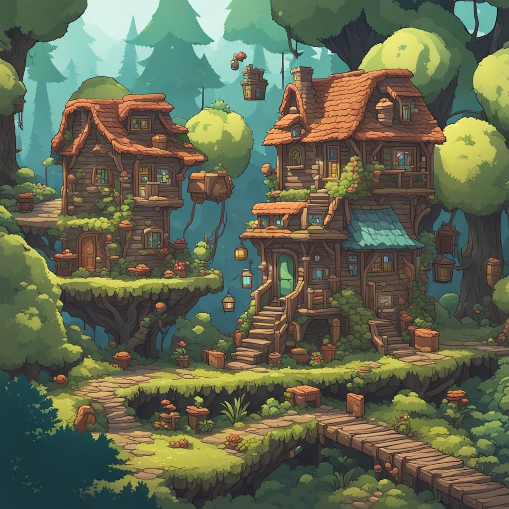 Viper Forest Town Level Design