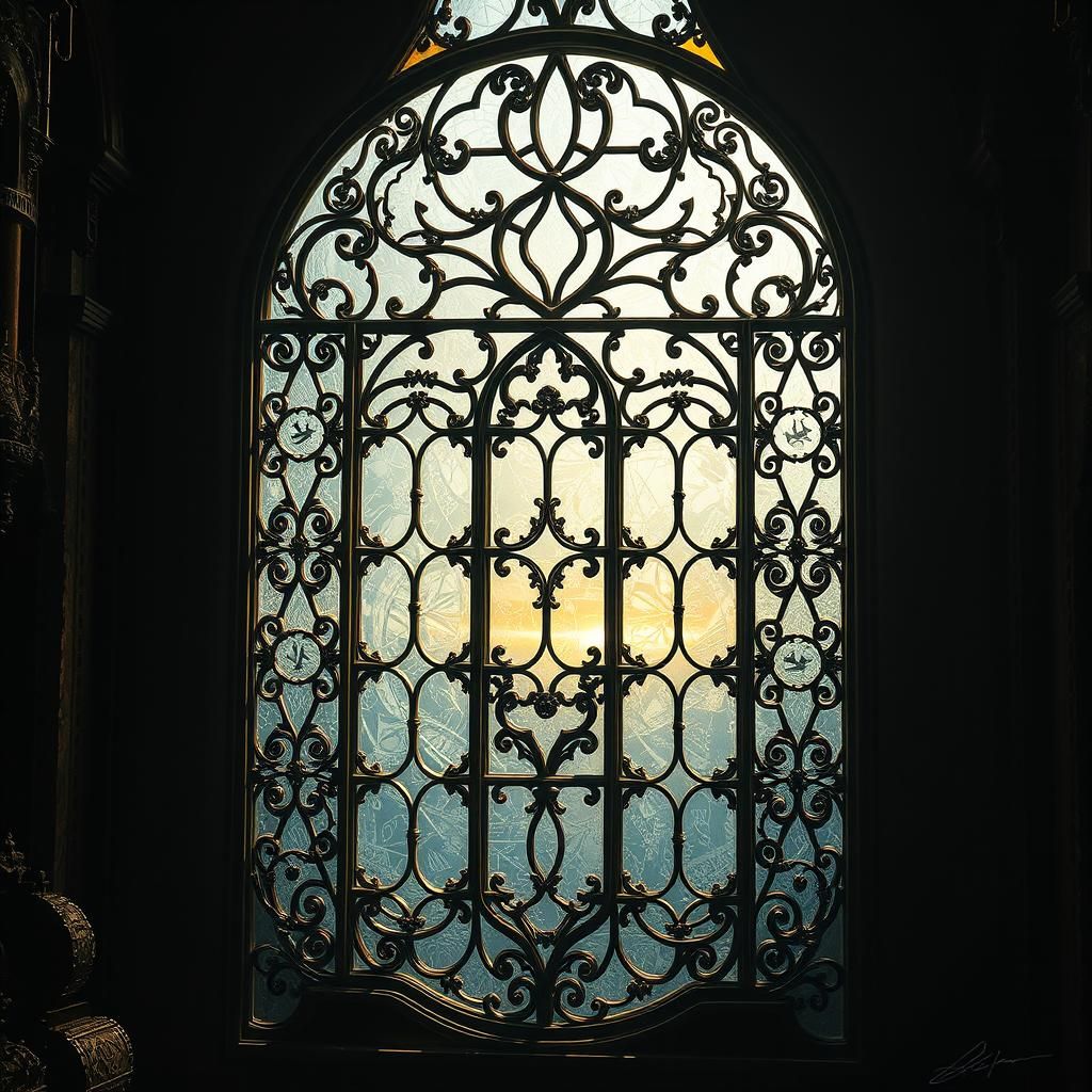 Dramatic Glass Window in Digital Matte Painting