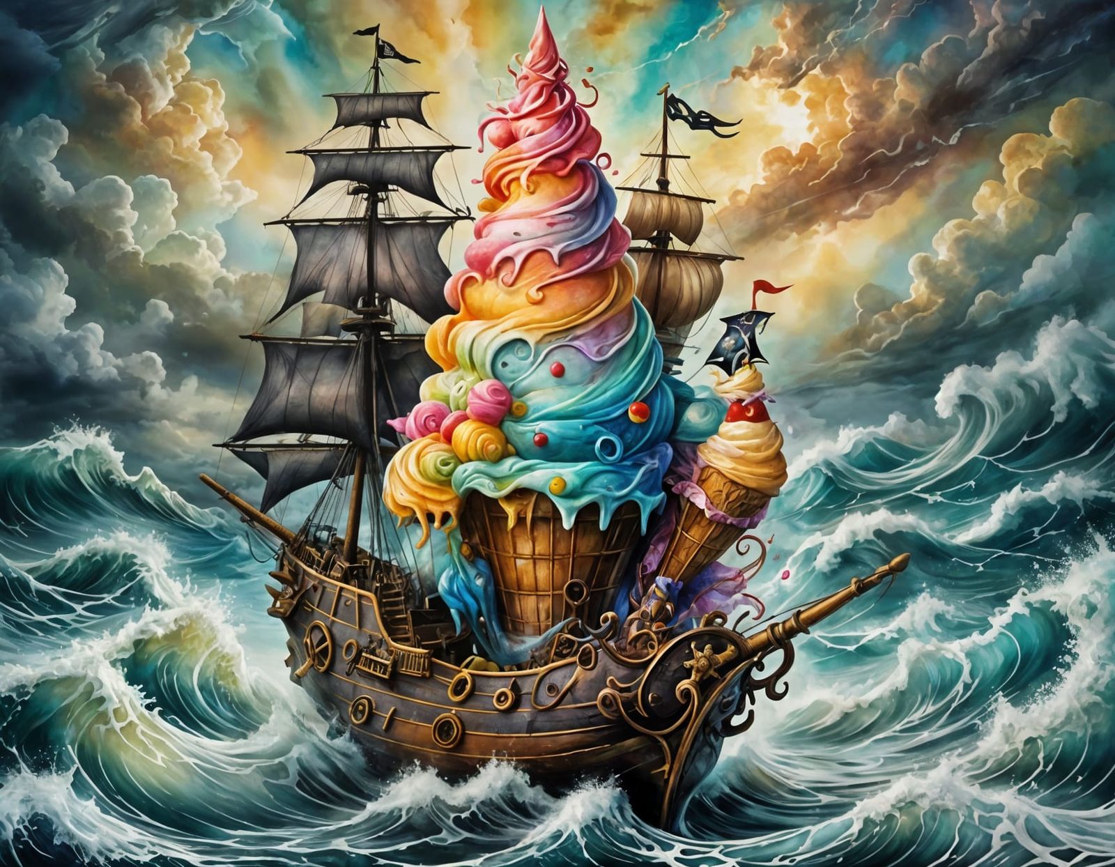 Giant Ice Cream Cone in an Odd Place