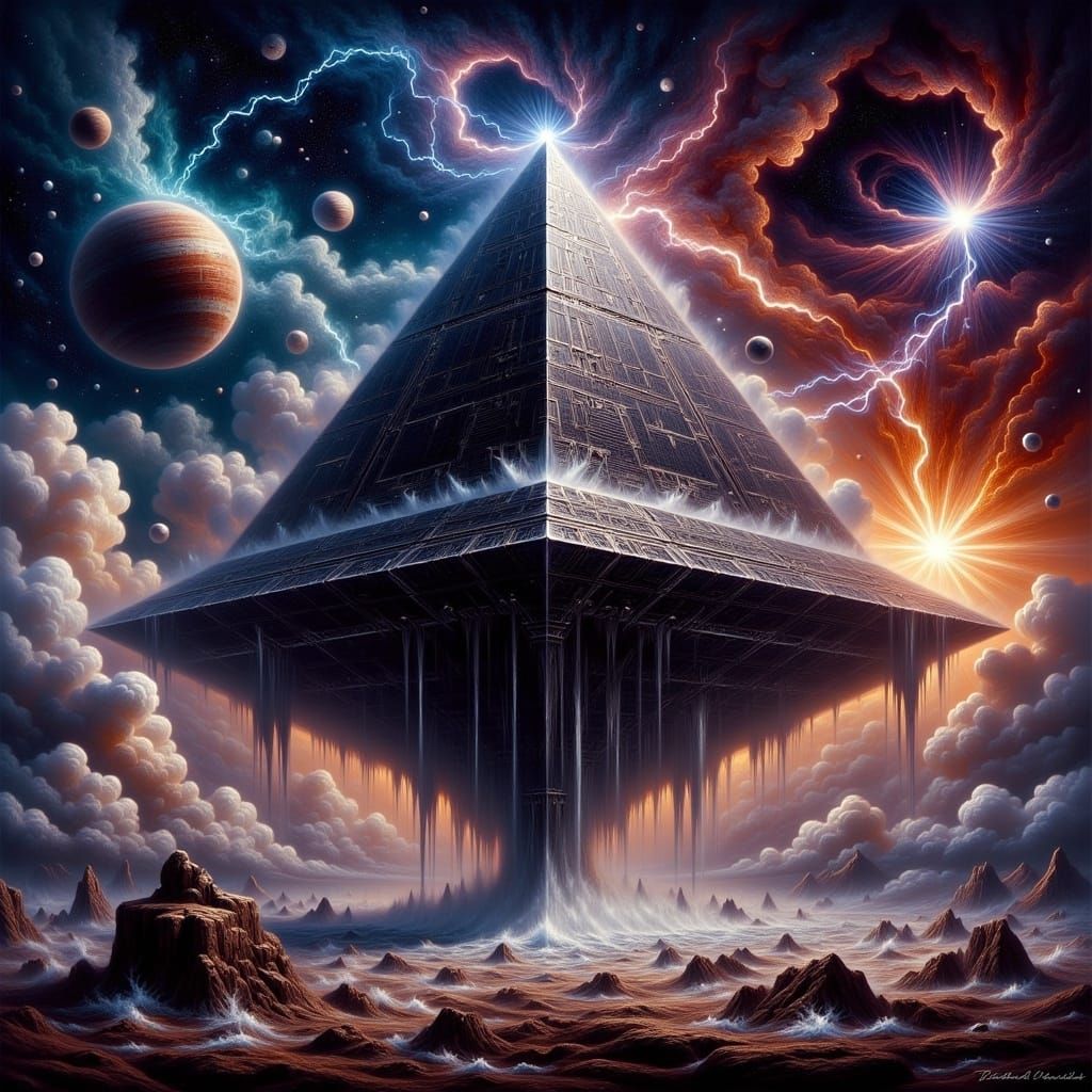 Pyramid Starship in Orbit: Death Star Aesthetics