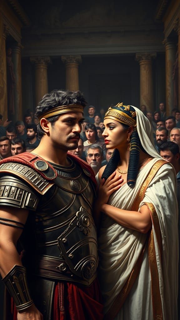 Roman Leader Tormented by Egyptian Enchantress in the Senate
