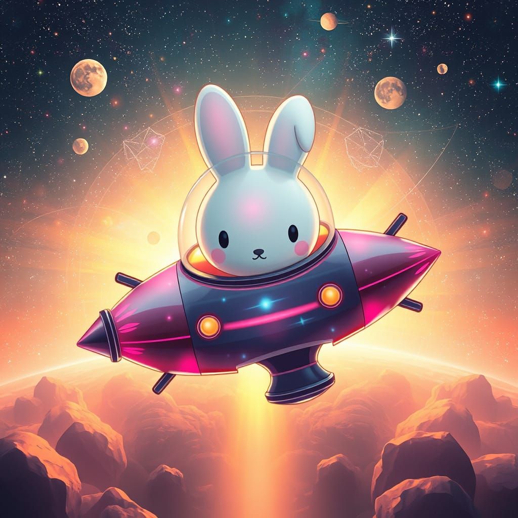 Miffy Bunny Spaceship