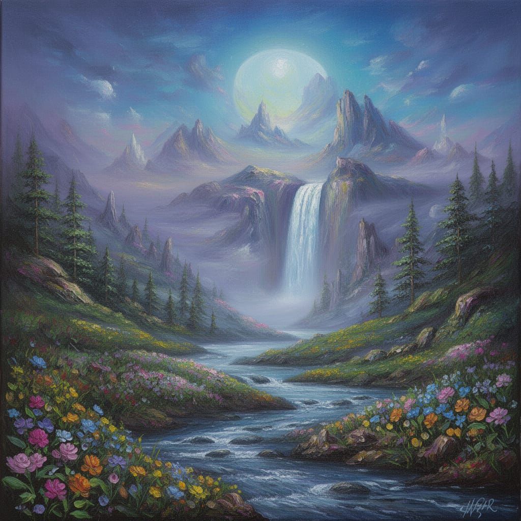 Fantasy Oil Painting Landscape