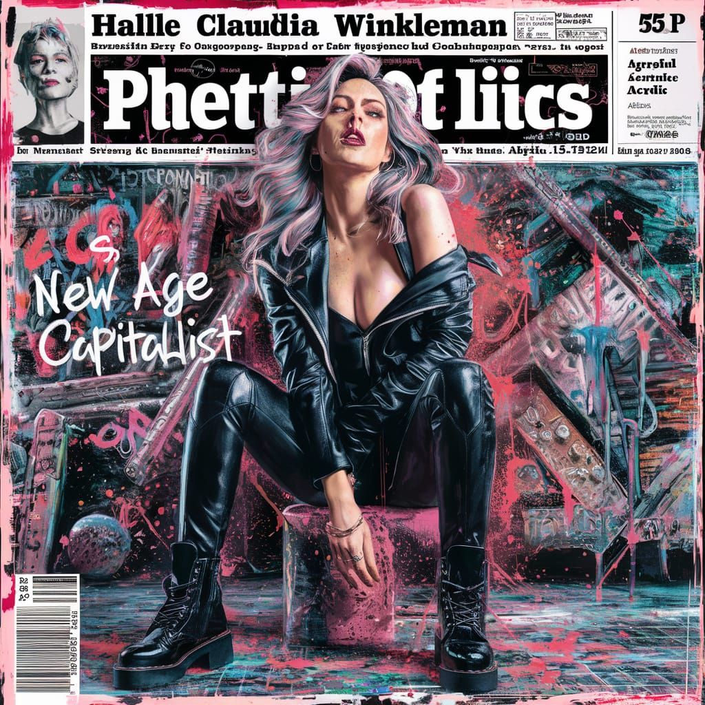 Street Art Tabloid Cover: Leather Fashion