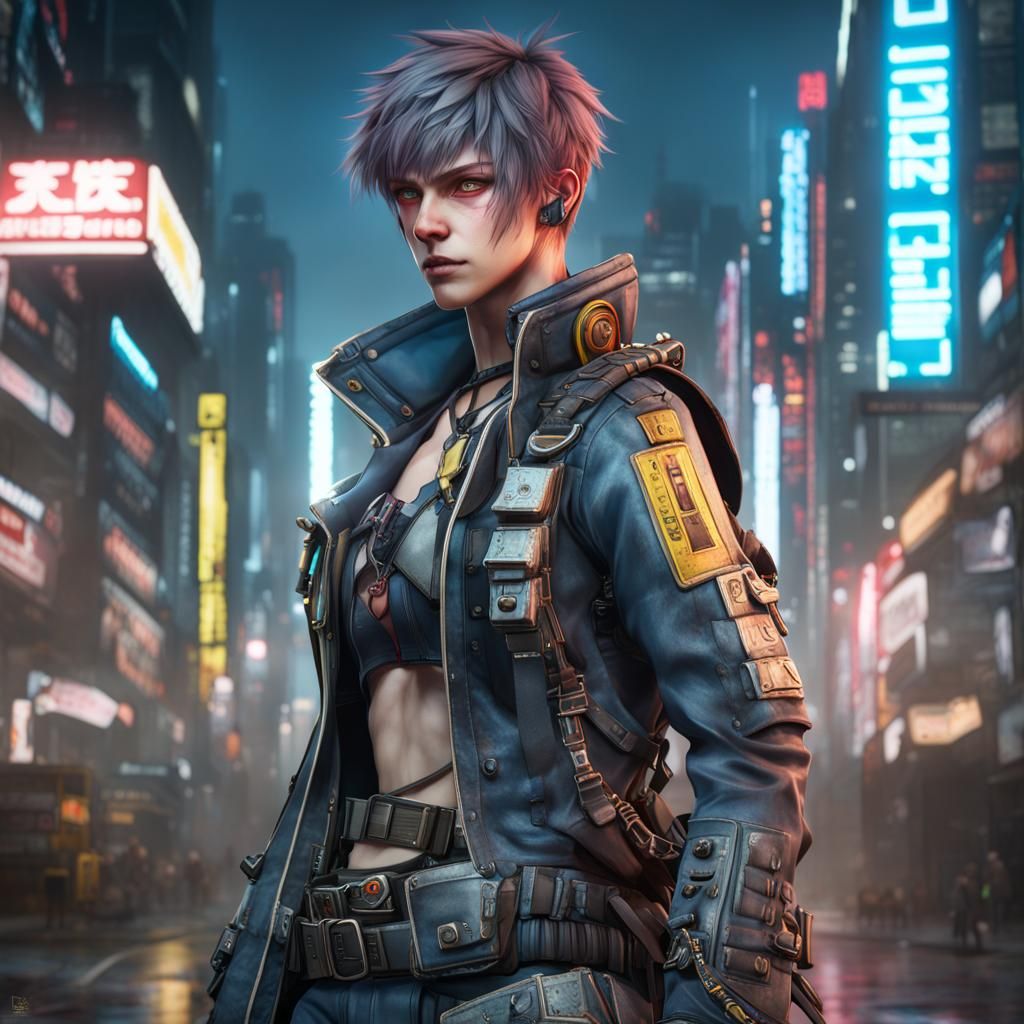 Kai Schulen in Cyberpunk Style: Detailed Matte Painting