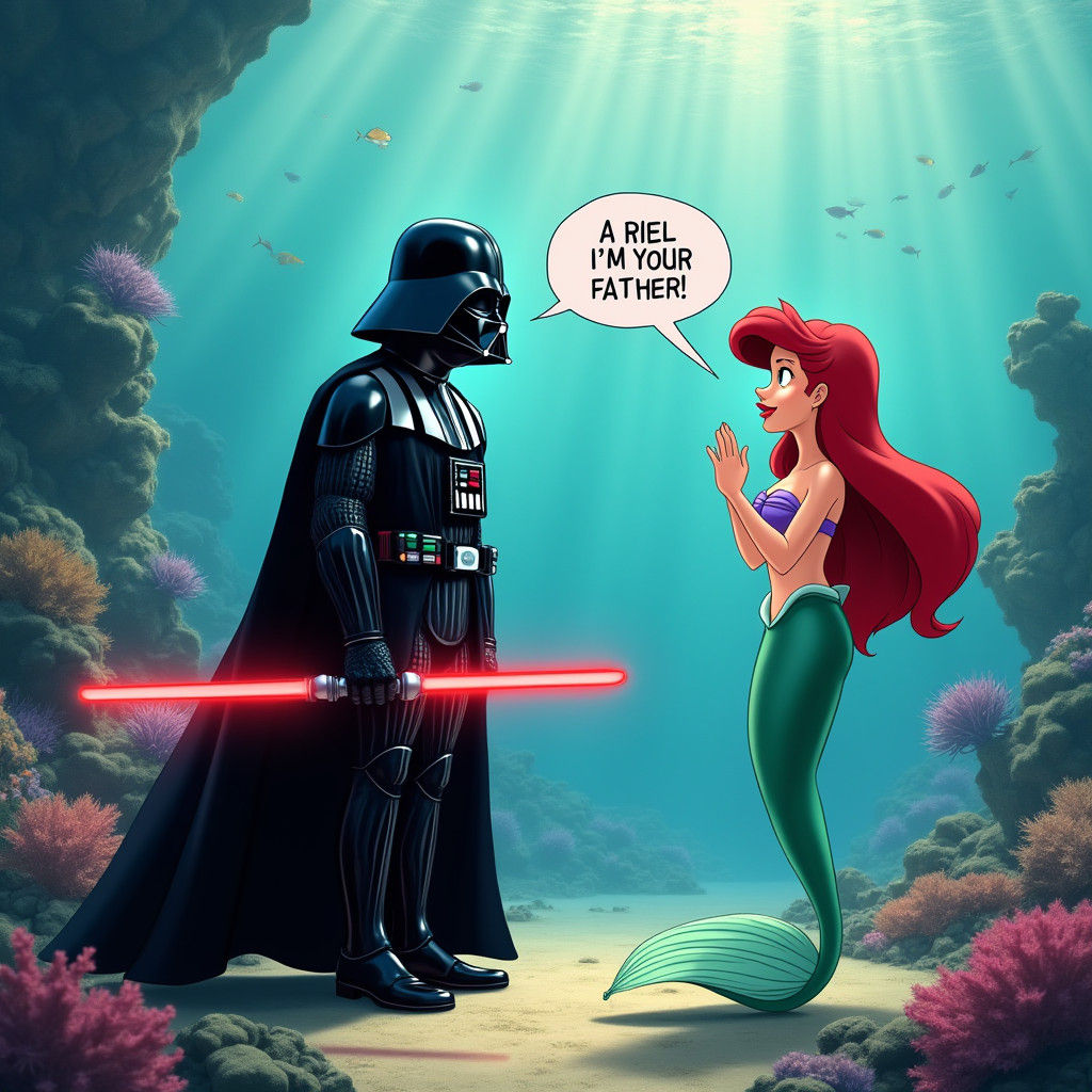 Darth Vader Reveals Himself to Ariel