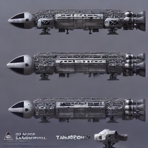 Space 1999 Eagle in Flight: Detailed Matte Painting