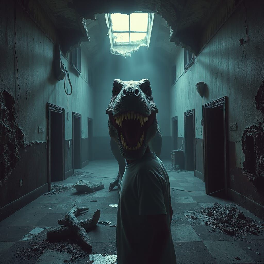 Surreal Horror of a Haunted Labyrinthine Mansion with a Ghos...