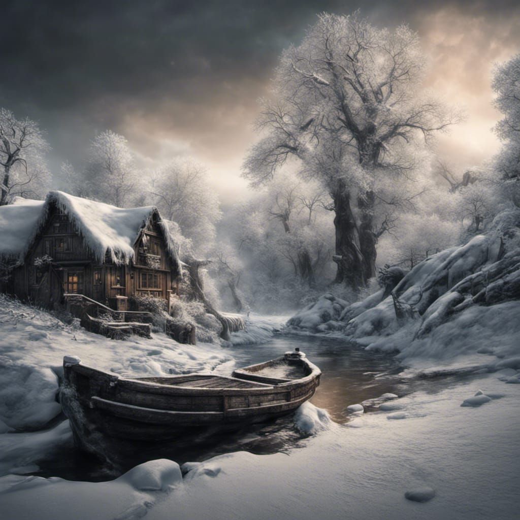 Hyperrealistic Frosthaven with Intricate Details