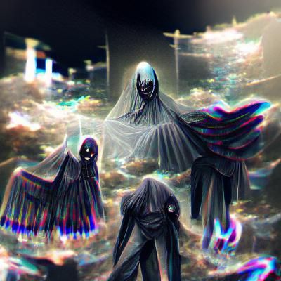 Ethereal Angel of Death Illustration
