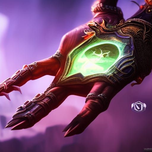 Detailed Matte Painting of a Perfect Hand
