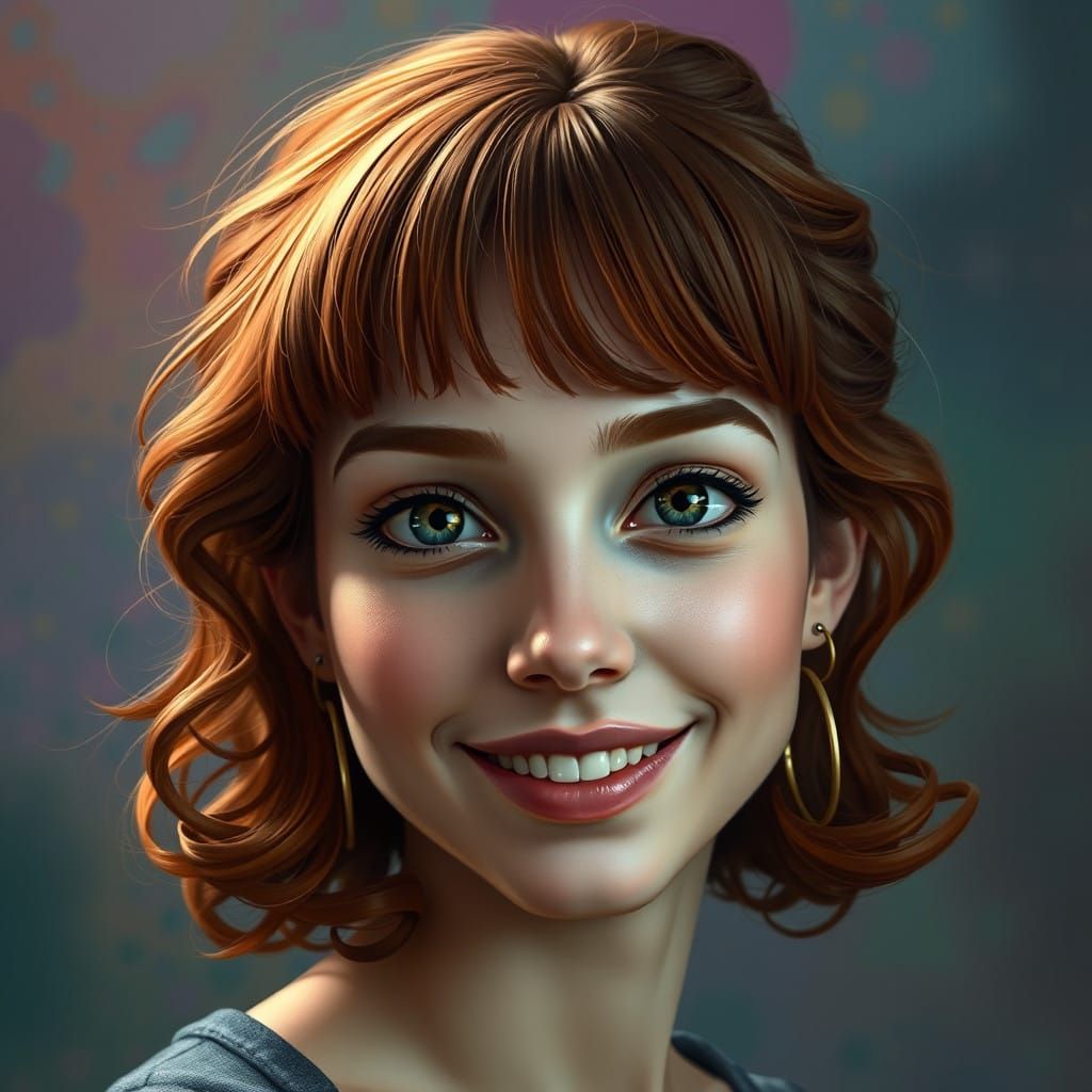 Goddess of Whimsy, in Hyperrealistic Style