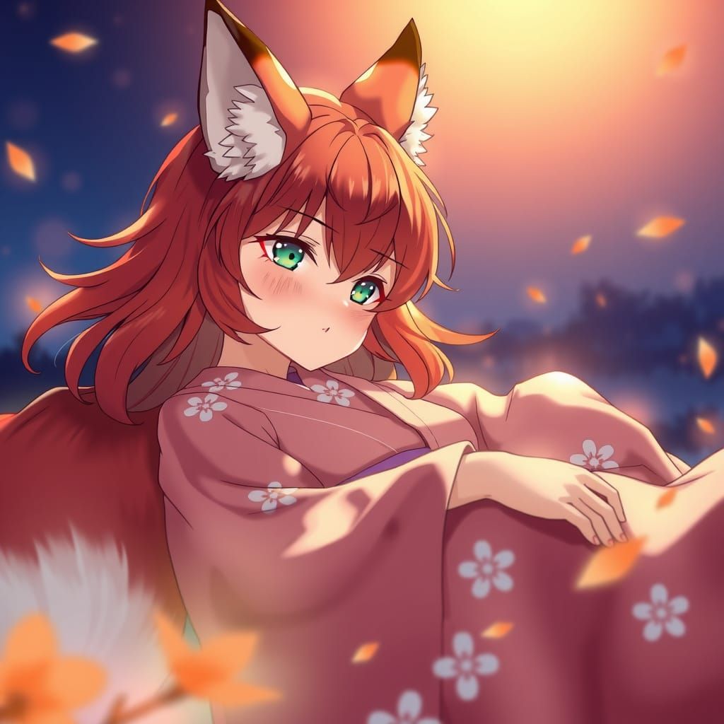 Relaxed Fox Girl