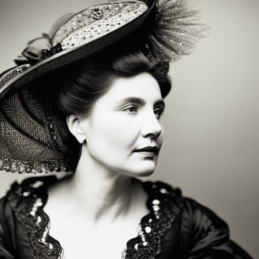 Victorian Woman Portrait in Natural Light