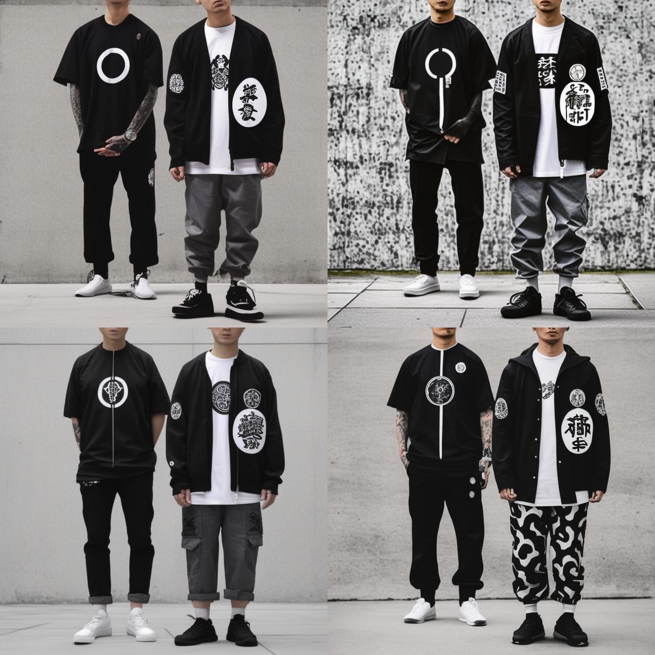 Japanese Kamon Crest Urban Streetwear Design