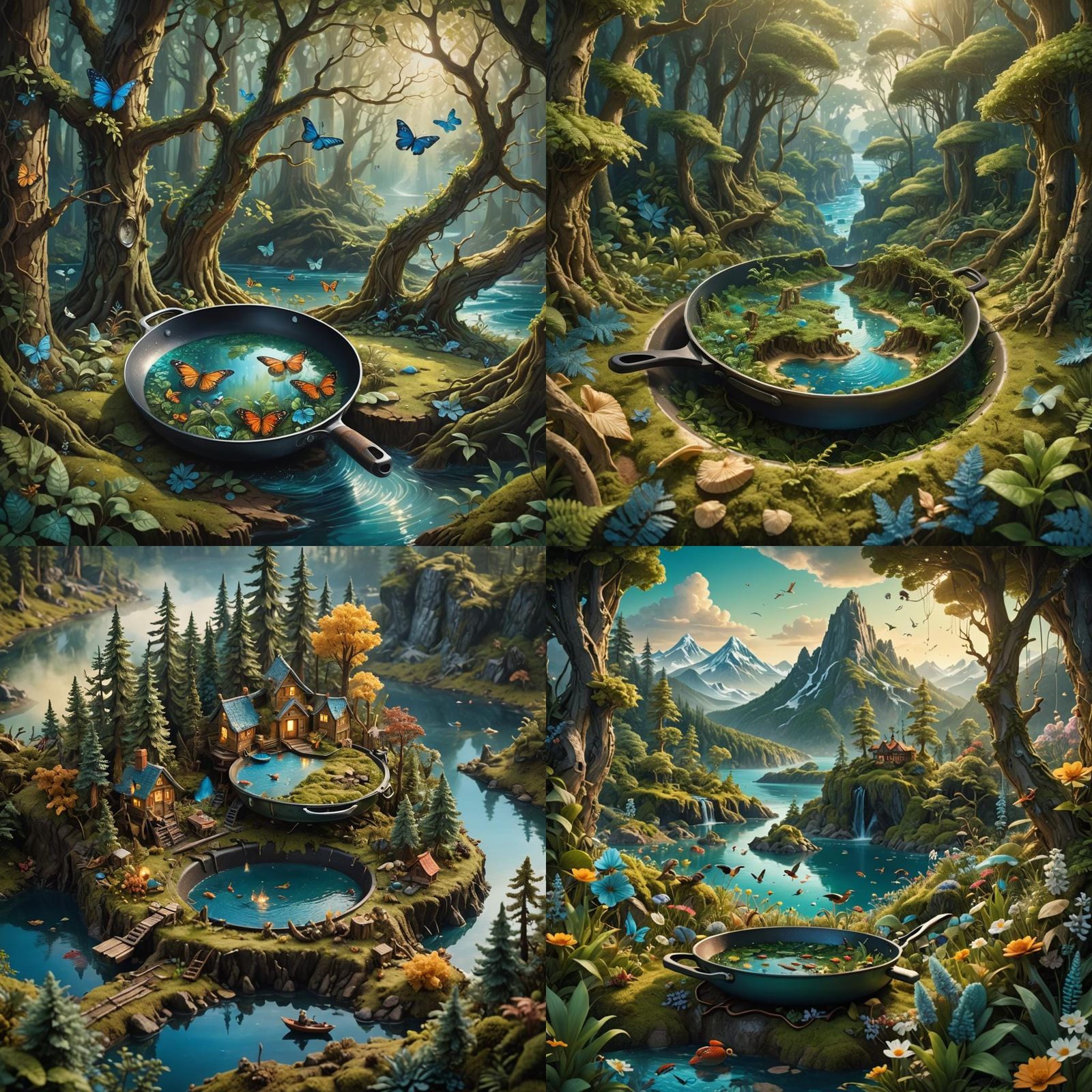 Miniature World in a Frying Pan: A Living Ecosystem