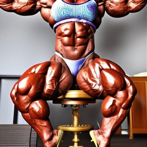 Amazon Female Bodybuilder: Massive Muscular Physique