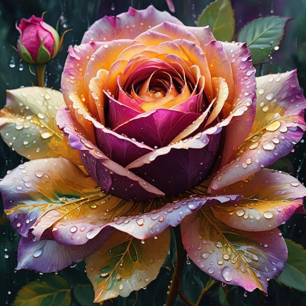 Vibrant Fauvist Flowers in Close-up