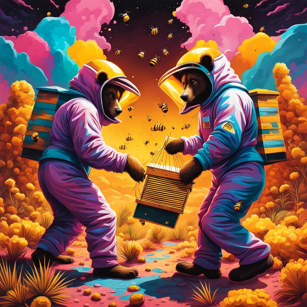 Bears in Bee Suits: Hallucinatory Graffiti Art