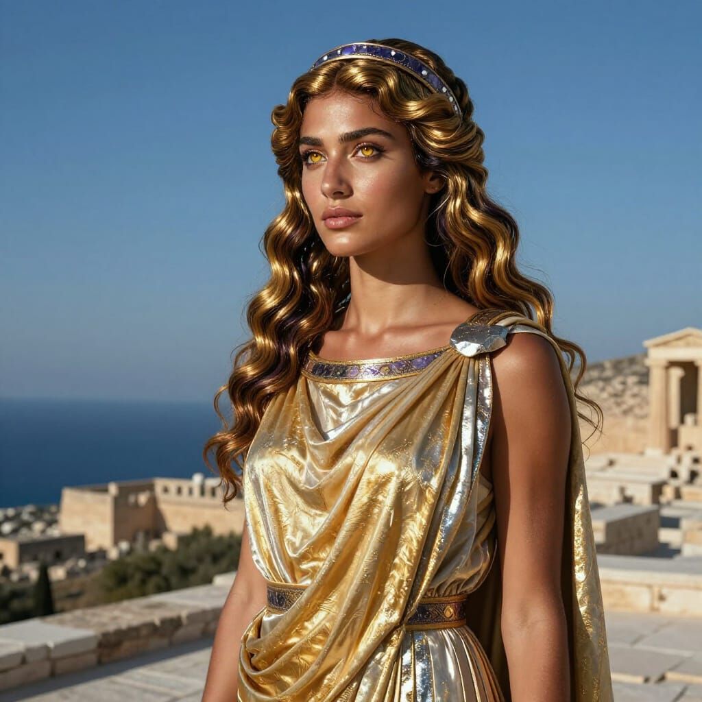 Perimede Alkaea Basilinna: Photorealistic Ancient Greek Port...