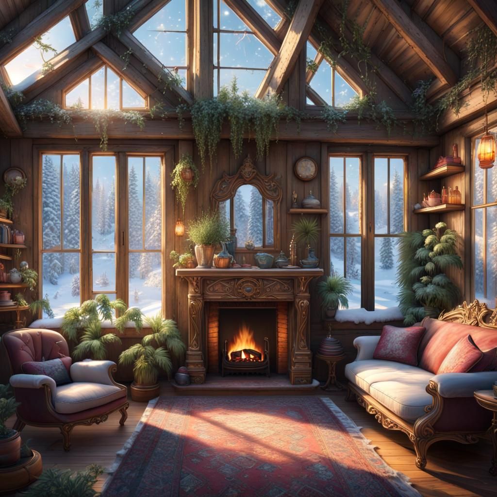 Ethereal Victorian Greenhouse Oasis