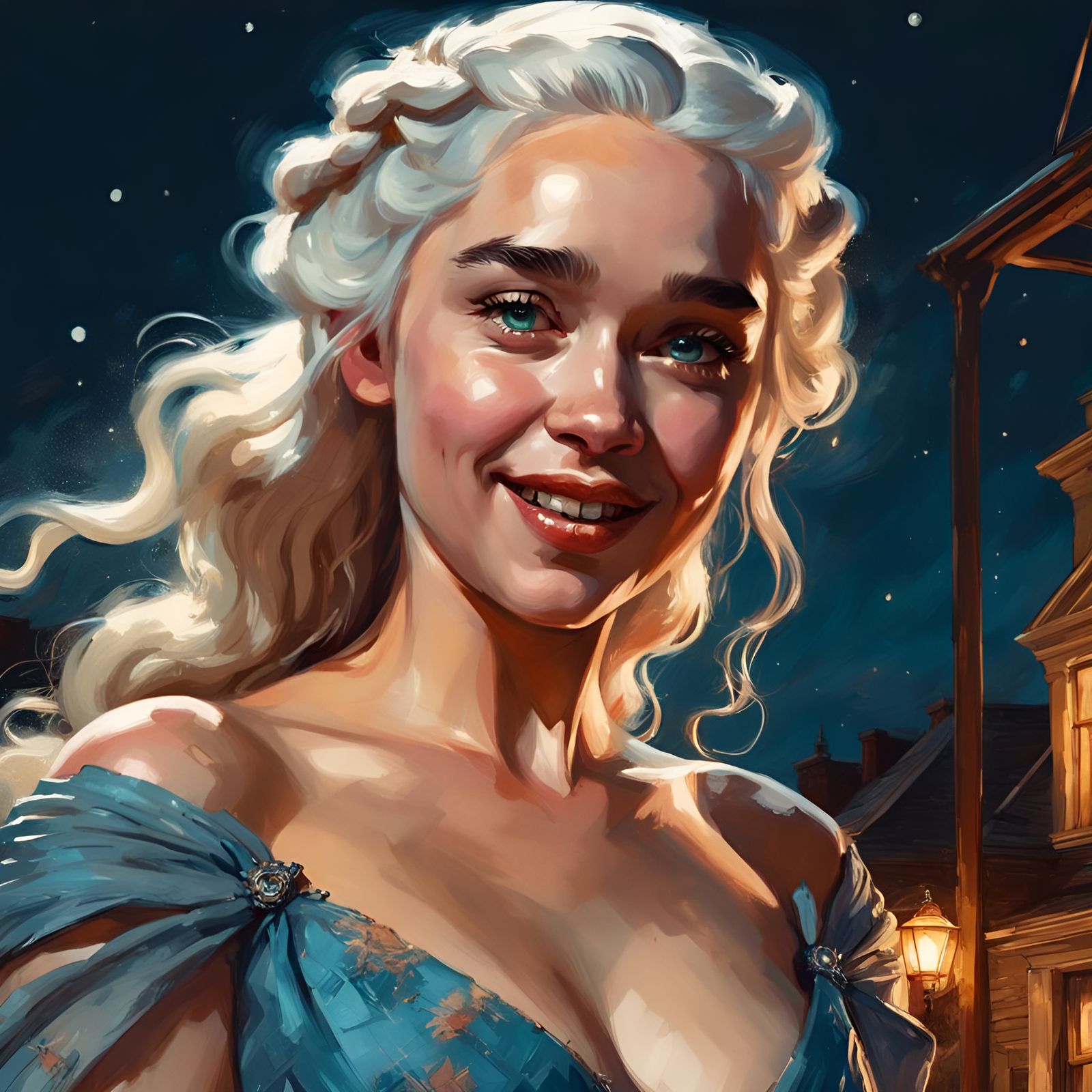 Glamorous Portrait of a Woman in Pin-Up Style