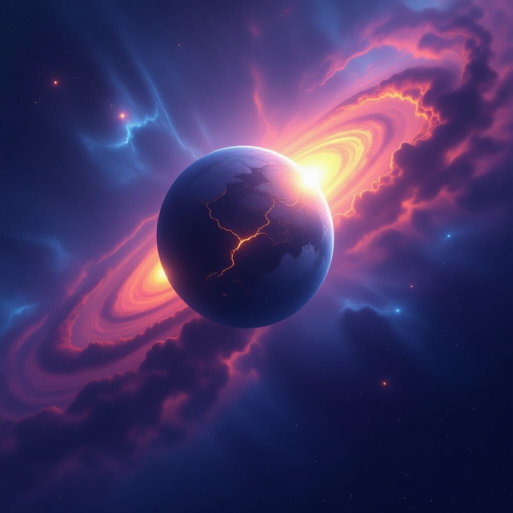 Lone Rogue Planet in Cosmic Nebula