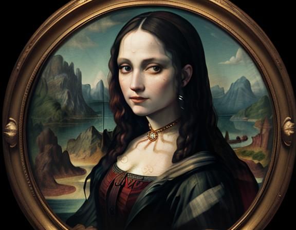 Harley Quinn as Mona Lisa, Beatrix Potter Style