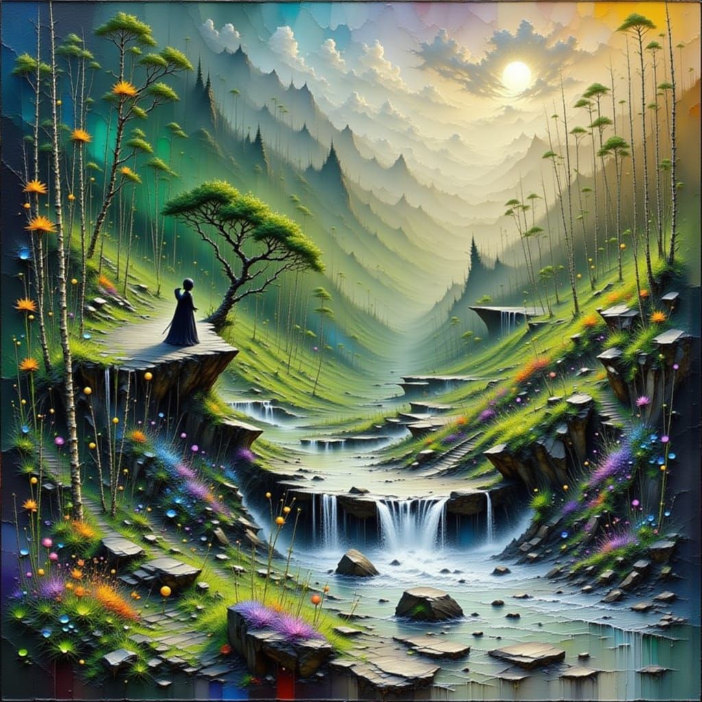 Time's Passage: A Visual Metaphor of Aging