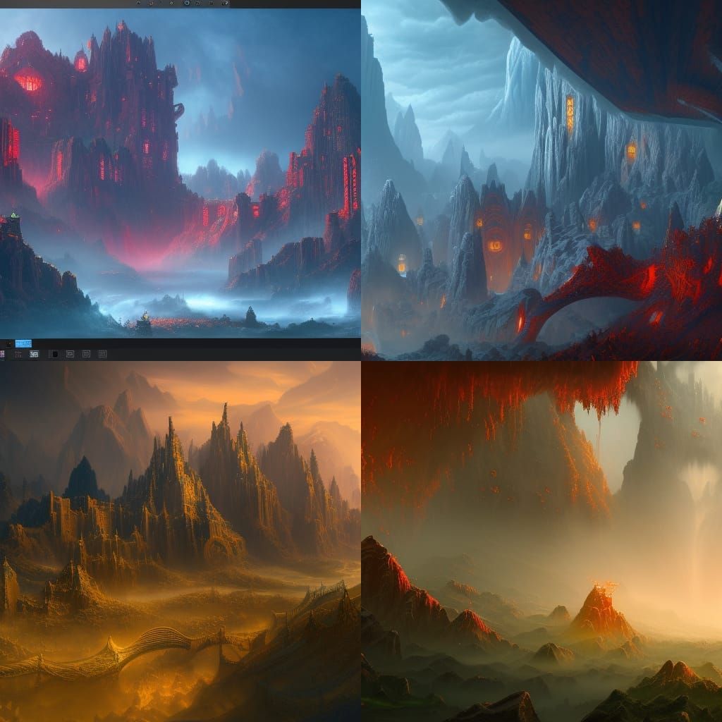Fantastical Matte Painting with Deep Color and Detail