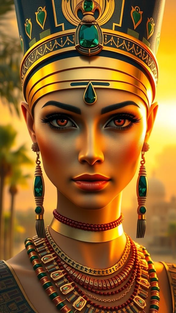 Egyptian Queen Portrait in Ultra-High Definition