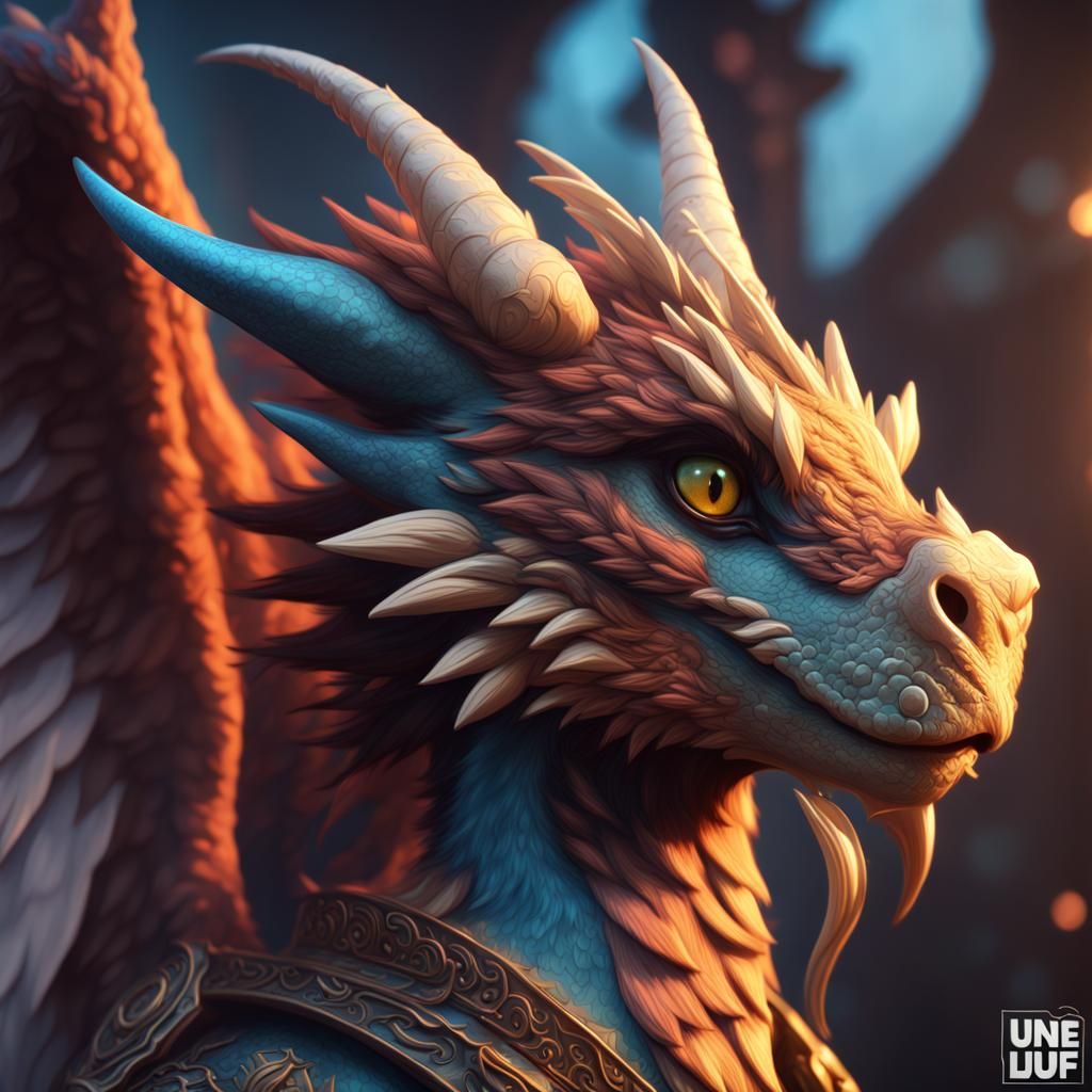Detailed Dutch Angel Dragon Profile Picture