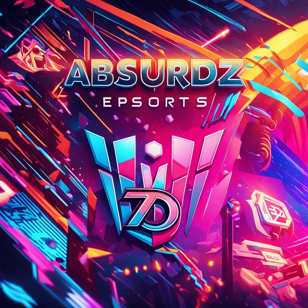 ABSURDZ ESPORTS Logo in Vibrant Comic Book Style