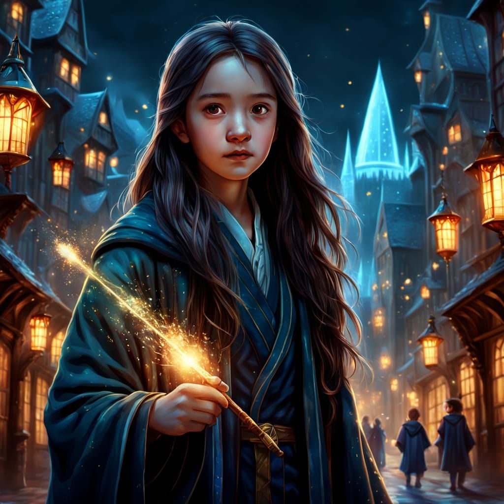 Wizard Portrait in Harry Potter Style