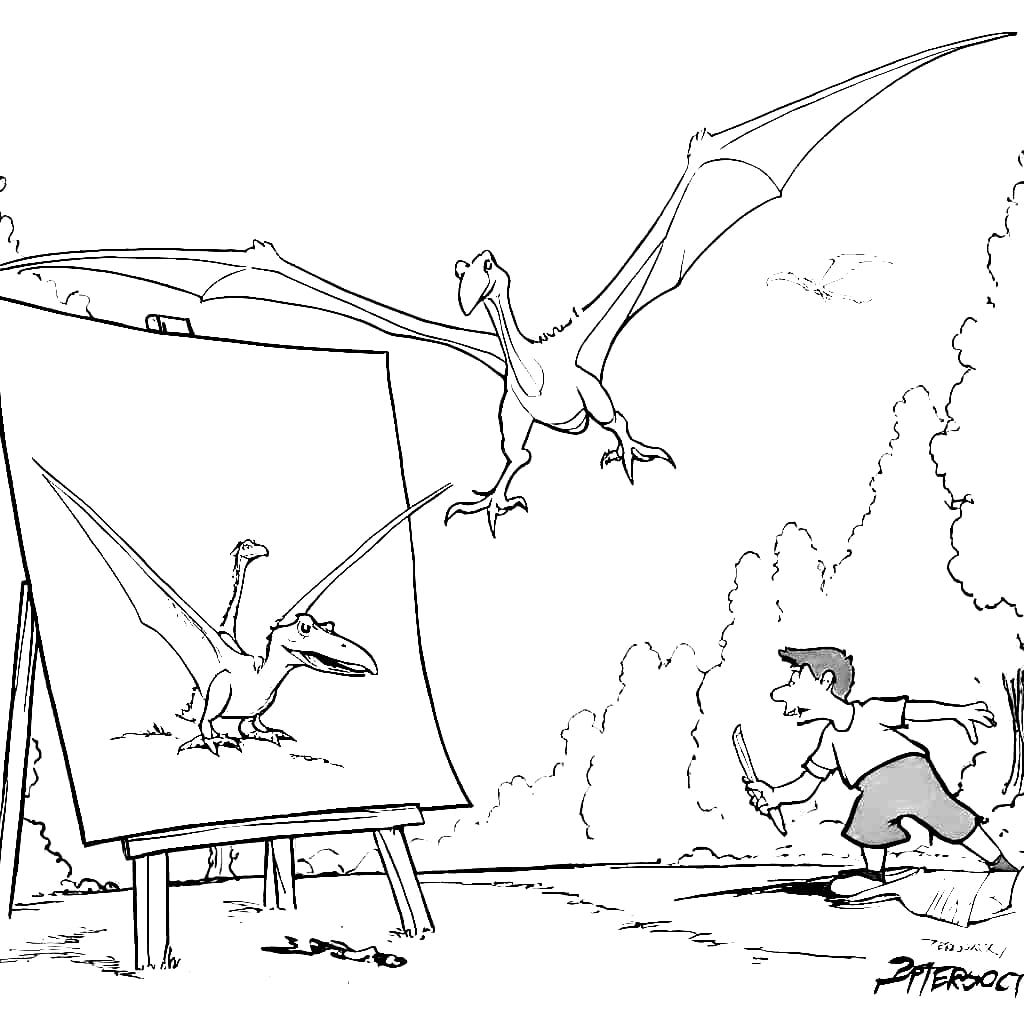 Surprise Pterodactyl Sketch: An Unexpected Artistic Twist