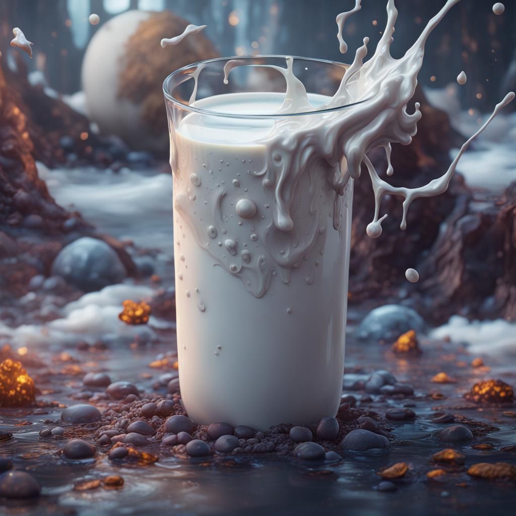 Fantastical Milk Concept Art in Deep Color
