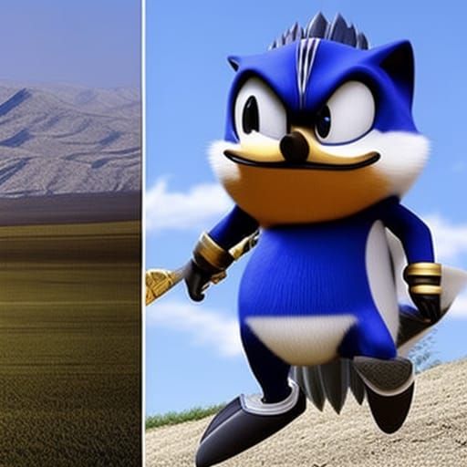 Kanye West as Sonic the Hedgehog