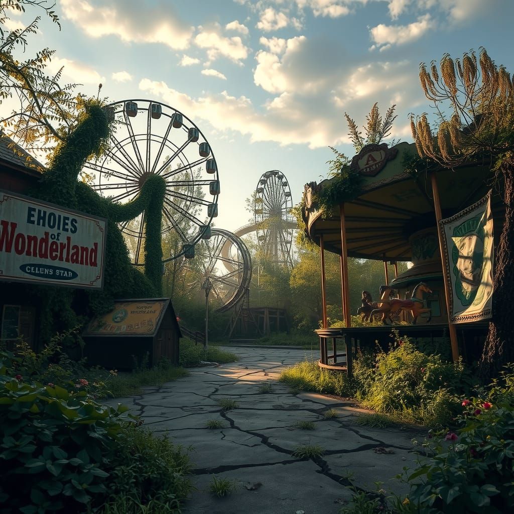 Abandoned Wonderland Theme Park in Eerie Silence