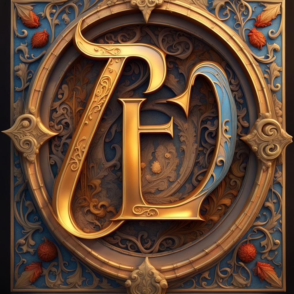 Illuminated Letter E with Medieval Scene
