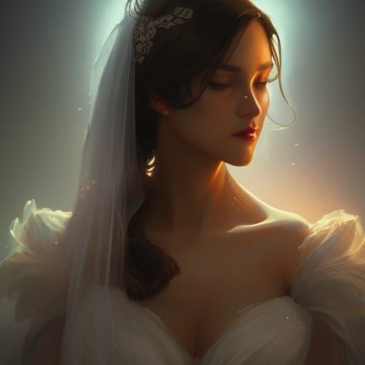 Detailed Portrait of a Bride in Unreal Engine