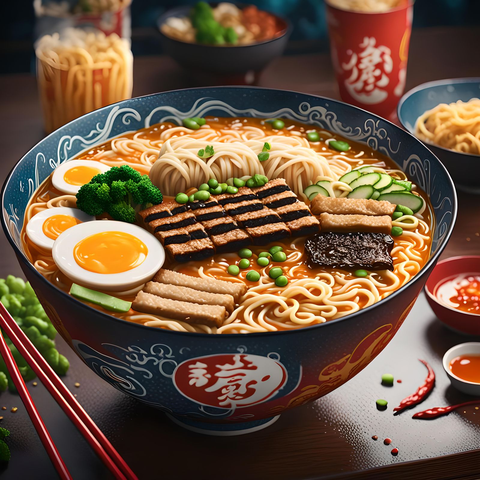 Tasty Huge juicy Ramen Takeaway.