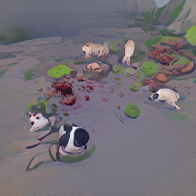 Humorous Animal Food Chain in Digital Art