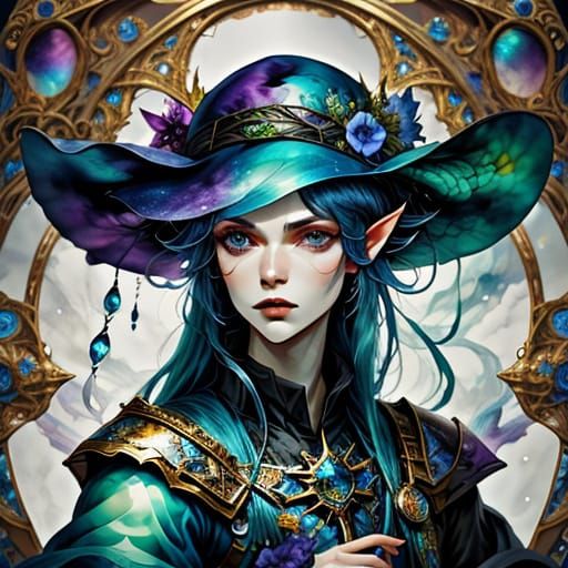 Whimsical Fantasy World in Dark Ink Illustrations